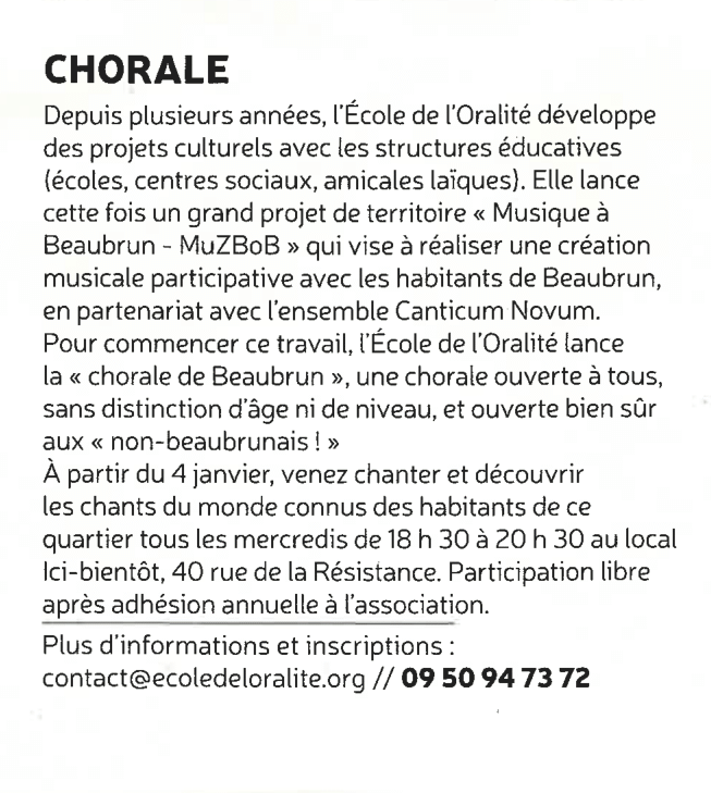 article : Chorale