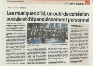 article : Les musiques d'ici, un outil de cohésion sociale et d'épanouissement personnel